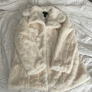 White Fur Jacket NWT
